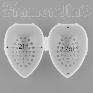 Framendino กล่องพลาสติกใส่ฟองน้ำแต่งหน้าแบบระบายอากาศได้, 4แพ็คป้องกันความงามสำหรับเครื่องปั่นที่เก็บไข่ - Product Image 3