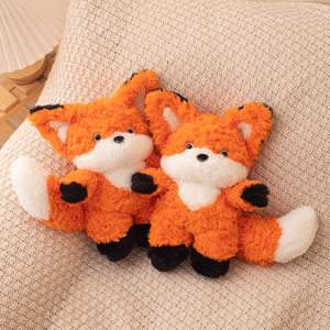 Toptan sevimli küçük kırmızı turuncu tilki peluş Plushie çocuklar yetişkinler için hayvan oyuncaklar hediyeler dolması - Product Image 5