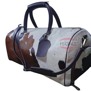 Bolsos de cuero con pelo de piel de vaca Bolso de cuero genuino - Product Image 3