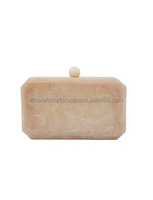 Nouveau Style Design à la mode femmes embrayages résine pochette sacs à main de mariée avec pierre travail sac à main pour femmes filles mariages