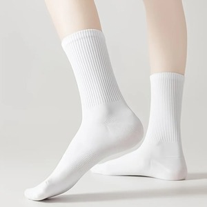 Solid Color <b>Socks</b> Black <b>White</b> Multiple Style Soft Breathable <b>Sports</b> Men's Women's Summer Autumn Business <b>Socks</b> - Product Image 2