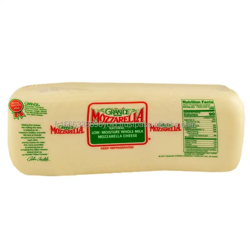 Acheter du fromage mozzarella râpé italien de qualité standard en gros