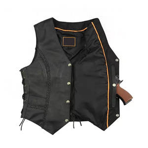 Nuevo Chaleco de Cuero Genuino para Mujer con Talla y Color Personalizados, 100% Cuero Vacuno, Relleno de Algodón, Impermeable - Product Image 3