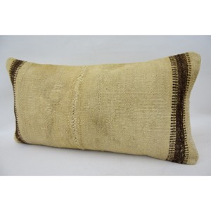 Premium Beige Kantha Patchwork lana almohada 12x24 pulgadas lujo esponjoso tejido patrón portátil ropa de cama para estilo de lujo - Product Image 3