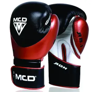 Hook and Loop Training Gloves High Quality Leather Boxing Gloves & Metallic Gold Boxing Gloves for Boxing & Kickboxing