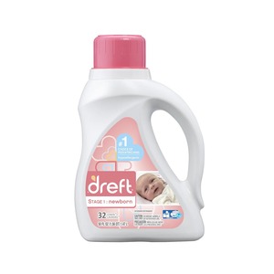 ผงซักฟอกเหลวจาก Dreft สำหรับทารกแรกเกิดระยะที่1สบู่ซักผ้าสำหรับทารก32โหลดสูตรอ่อนโยนสำหรับผิวจำนวนมาก - Product Image 2