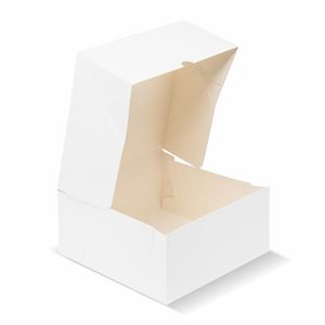 Boîtes à gâteaux personnalisées 1 couleur Mod. SAVOIR 6 Points avec lamination brillante mate et gaufrage - Product Image 4