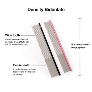 Escova para Gato e Cão Fabricante OEM, Pente de Beleza para Remoção de Pelos de Animais de Estimação, Pente de Alumínio com Pinos Metálicos - Product Image 3