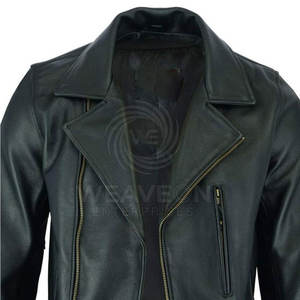 Chaqueta de Cuero para Hombre de Diseño Personalizado, Estilo Urbano, Resistente al Viento, Ecológica, Color Sólido, Colores y Logotipo Personalizables - Product Image 4