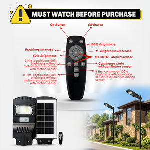Lampe solaire tout-en-un Homehop pour extérieur, 50W, détecteur de mouvement, sécurité murale, sans fil, automatique, pour la maison, le jardin - Product Image 4
