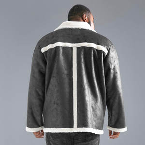 Collection d'hiver de style le plus populaire Veste en cuir de mouton entièrement personnalisée Grande personnalité Veste en cuir en fausse fourrure pour hommes - Product Image 2