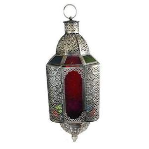 Fournisseur en gros Lanterne de couleur noire en fer de meilleure qualité Lanterne à motif géométrique Décoration de fête en vente en gros - Product Image 5