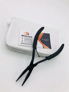 Vente en gros de pinces professionnelles noires avec logo personnalisé en acier inoxydable chirurgical pour usage commercial - Product Image 4