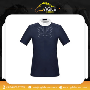 เสื้อขี่ม้าเหนือกาลเวลาเสื้อเชิ๊ตสำหรับผู้หญิงเสื้อเชิ๊ตสำหรับนักขี่ม้าแบบปรับแต่งได้ - Product Image 6