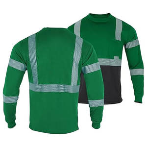 Chemise de sécurité manches courtes haute visibilité t-shirt respirant réfléchissant pour la construction d'entrepôt de travail classe 3 - Product Image 2