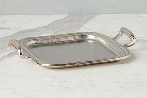 Antique Polished Metal Serving <b>Tray</b> <b>With</b> <b>Mirror</b> Finish Suitable For Traditional Indian Homes And Cultural Ceremonies - Product Image 2