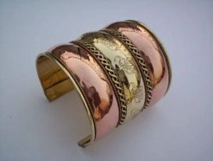 Bracelet en cuivre hommes femmes aimants manchette magnétique tout Design Bracelet en cuivre Bracelet gravé personnalisé - Product Image 2