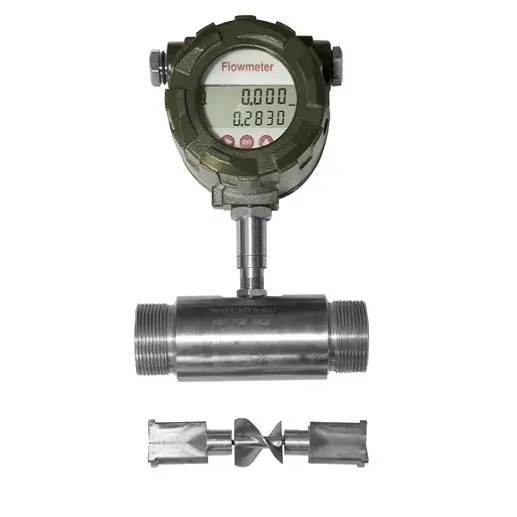 Low Pressure Helical Rotor Positive Displacement Flow Meter Greatest Quality Furnace Oil Flow Meter Exporter From India