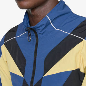 Veste coupe-vent sur mesure de couleur unie pour homme, couleurs contrastées, légère, anti-plis, vêtement d'extérieur tendance - Product Image 6