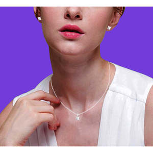 Ensemble de bijoux fins en argent sterling 92,5 Clara, pendentif carré princesse solitaire, boucles d'oreilles, idée cadeau parfaite pour femmes et filles - Product Image 4