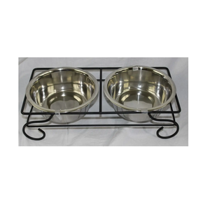 Cuenco de comida para perros de acero de diseñador moderno, Metal perro de cuenco de hecho a mano, recién llegado, aspecto de diseñador más vendido - Product Image 3