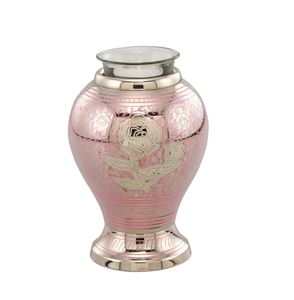 Antique Religious Premium Aluminium Cremation Urn with Tealight Holder for Human Pet Ashes <b>Memorial</b> <b>Keepsake</b> Casting Technique - Product Image 1