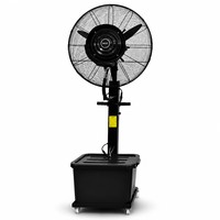 Ventilatore Industriale da 30 Pollici con Raffreddamento ad Aria, Grande Ventilatore Elettrico da Pavimento in Metallo con Controllo Meccanico per Uso Commerciale
