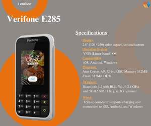 ขายดี E285หน้าจอสัมผัสแบบครบวงจรระบบ POS แบบพกพาขนาดเล็กโซลูชันการชำระเงินผ่านมือถือไร้สาย - Product Image 4