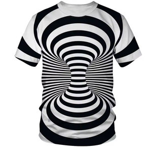 Camiseta de hombre con impresión 3D de alta calidad, diseño de pieza completa, sublimación, impreso Digital, 180gsm, camiseta informal holgada de moda para hombre - Product Image 1