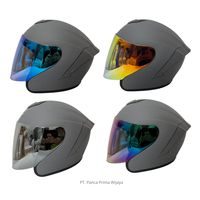Nouveau casque de moto CRX AK-1 de haute qualité, ouvert et semi-ouvert, avec doublure en mousse, gris pierre mat, ABS, certifié SNI