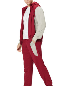 Conjunto de chándal de invierno de lujo de la mejor calidad, ropa informal de algodón con estampado de logotipo personalizado, ropa informal con cremallera ecológica de talla grande - Product Image 2