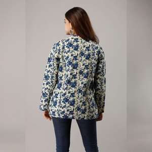 Chaqueta de algodón acolchada azul claro Ropa regional - Product Image 4