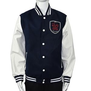 Veste de baseball CUMAX Factory Letterman nouvelle mode veste universitaire d'hiver personnalisée de concepteur de broderie de serviette en cuir de haute qualité - Product Image 1