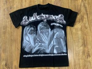 Camiseta de algodón de lujo de alto gramaje para hombre, corte ajustado, hombros caídos, personalizable, estilo hip hop y streetwear - Product Image 5