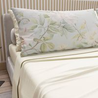 Parure de draps en microfibre de polyester moderne de haute qualité, 6 pièces, motif imprimé numérique uni, 300 fils, tissée, infroissable et rafraîchissante