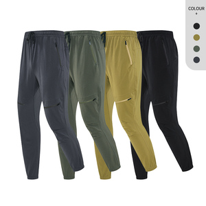 Pantalon de sport décontracté pour hommes, couleur unie, personnalisable, vente en gros, pantalon d'entraînement athlétique pour la randonnée en plein air, la salle de sport - Product Image 5