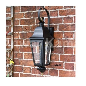 Venta caliente de bronce de una sola bombilla de media pared linterna decorativa para el hogar jardín Parque patio balcón - Product Image 3