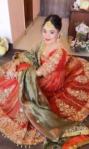 Vestido Pent Dupatta con Bordado de Lentejuelas de 3 mm, Traje de Satén Fandy, Diseño Indio VISHNU K, Modelo TD-6095 - Product Image 2