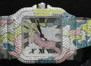 นาฬิกาเพชรคุณภาพสูงราคาโรงงาน พร้อมเพชร DEF Lab Grown ประดับเต็มเรือน ราคาโรงงาน - Product Image 5