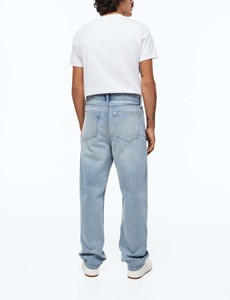 Jeans droits décontractés personnalisables pour hommes, style streetwear vintage, respirants, en denim délavé - Product Image 2