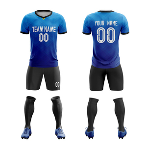 Vêtements de sport respirants à manches courtes avec impression de logo personnalisée de haute qualité, légers, meilleur design, uniforme de football pour hommes - Product Image 5