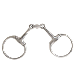 Boquilla Lisa pulida con punta de filete de huevo de doble articulación para equitación y uso veterinario - Product Image 2