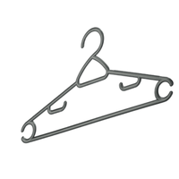 Duurzame, lichtgewicht PP plastic ecovriendelijke kledingorganizer hangerhaken voor pakken, jassen, jurken, antislip, ruimtebesparend design, kledingkast