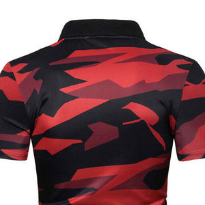 เสื้อโปโลสำหรับผู้ชายผ้าฝ้ายเป็นมิตรกับสิ่งแวดล้อมทุกขนาดและสีมีให้เลือกลายปกพับลง - Product Image 4