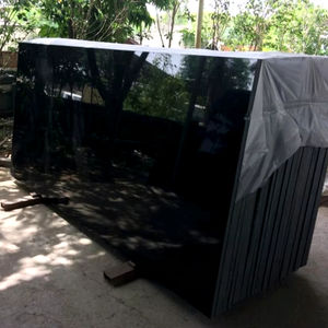 Premium Quality ABSOLUTE BLACK GRANITE Slabs Nero Absoluto Modern <b>Design</b> Timely Polished From India - Product Image 1