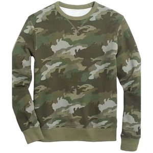 Sudadera con Estampado de Camuflaje para Hombre, Diseño Personalizado de Camuflaje Oscuro, Cuello Redondo, Manga Larga, Felpa de Algodón, Estilo Urbano - Product Image 1