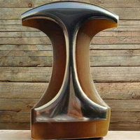 Manche de couteau en corne de buffle véritable fait main, style ange rustique, pour artisanat et revente, pour dards, khanjar et épées