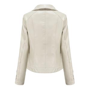 แจ็คเก็ตหนังนิ่มสไตล์วินเทจลำลองสำหรับผู้หญิง คอลเลคชั่นฤดูใบไม้ร่วงปี 2026  แจ็คเก็ตหนัง PU สไตล์ไบค์เกอร์สีดำแนวพังก์สุดคลาสสิกสำหรับผู้หญิง เสื้อโค้ทสไตล์ไฮสตรีท - Product Image 6