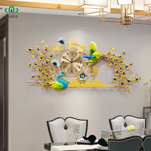 Ak Laiton Classique Métal Couleur Naturelle Décoration De Mariage Horloge Murale Avec Numéro Anglais Pour La Décoration Intérieure - Product Image 2