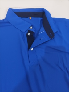 100% POLIÉSTER SUAVE SENSACIÓN RENDIMIENTO ANTI PILLING ARRUGAS CUSTOM CASUAL GOLF POLO CAMISETA CON LOGOTIPO BORDADO IMPRESIÓN - Product Image 2